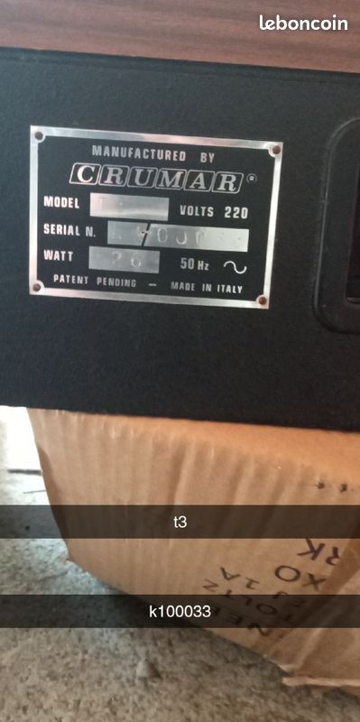 Piano crumar T3 (image 2)