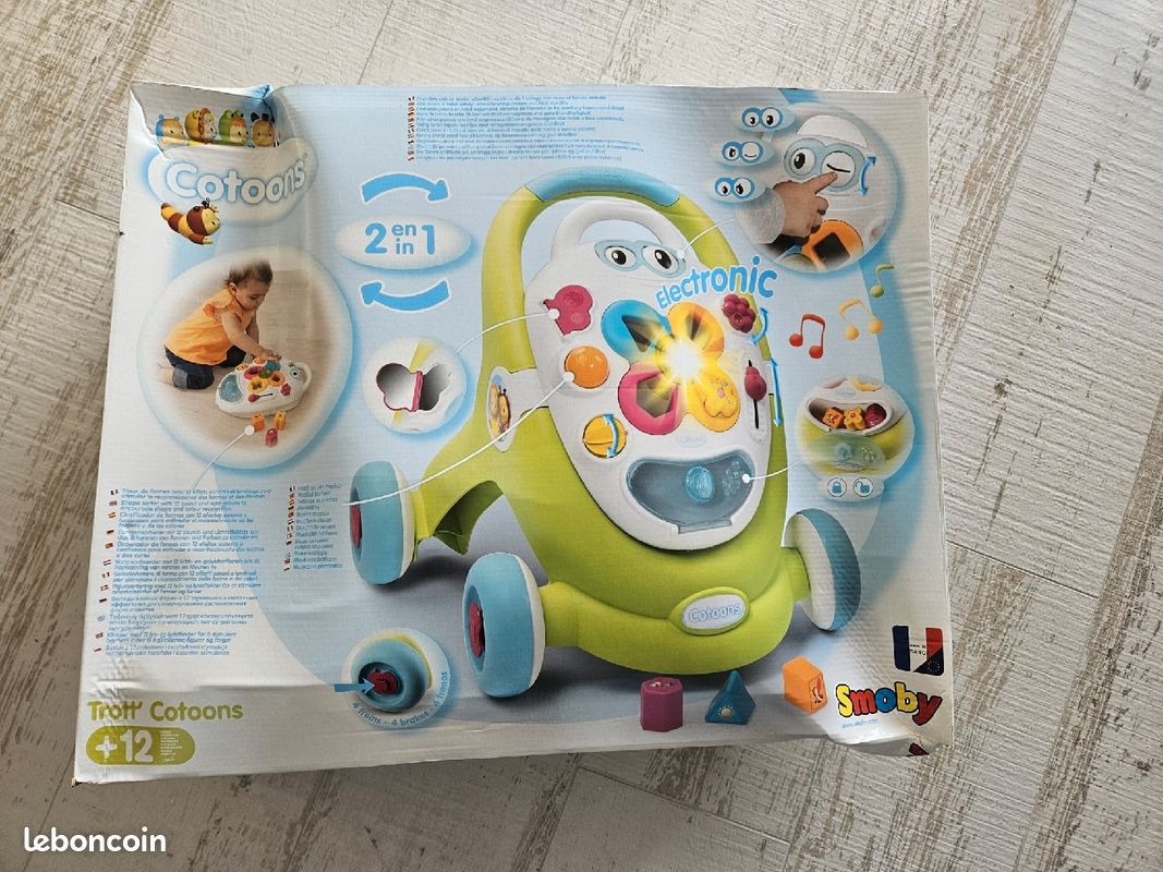 Smoby Trott'Cotoons Trotteur en Jeux Jouets