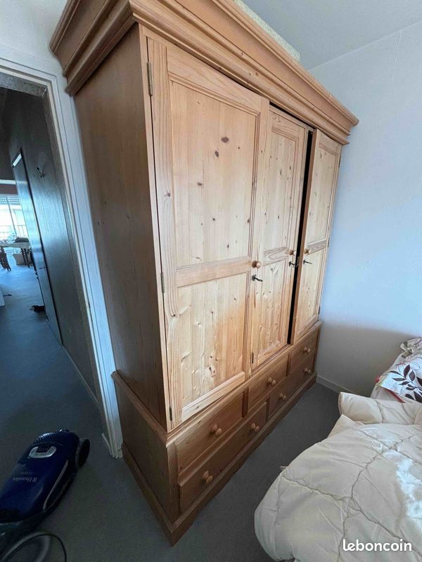 Armoire penderie 3 portes 5 tiroirs interior's (image 2)