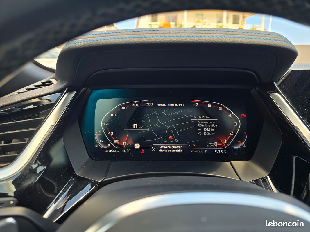 BMW Z4 (G29) 3.0 M40I 340 CH M PERFORMANCE BVA8 + CAMERA + CARPLAY + 1ÈRE MAIn (image 17)