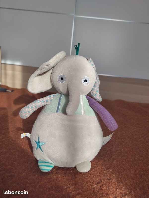 Éléphant musical P'tit bisous (image 1)