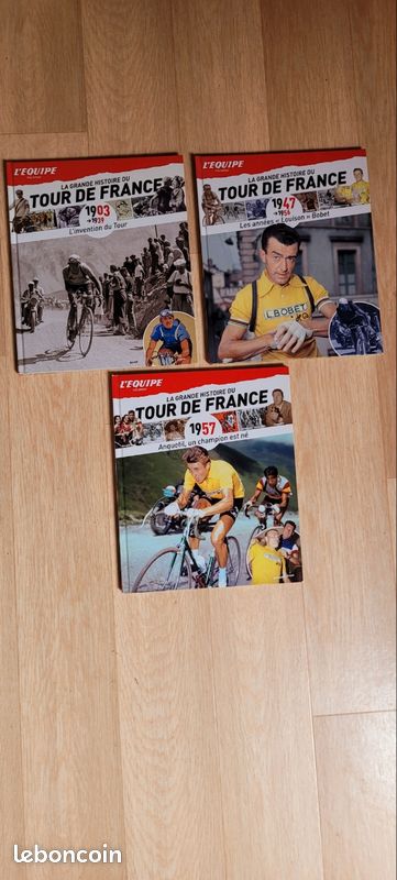 La grande histoire du tour de France l'équipe N°11 à 15 Lot 5 Livres