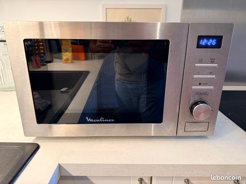Micro-onde MOULINEX MO32ECSL CROUSTY Inox (image 2)