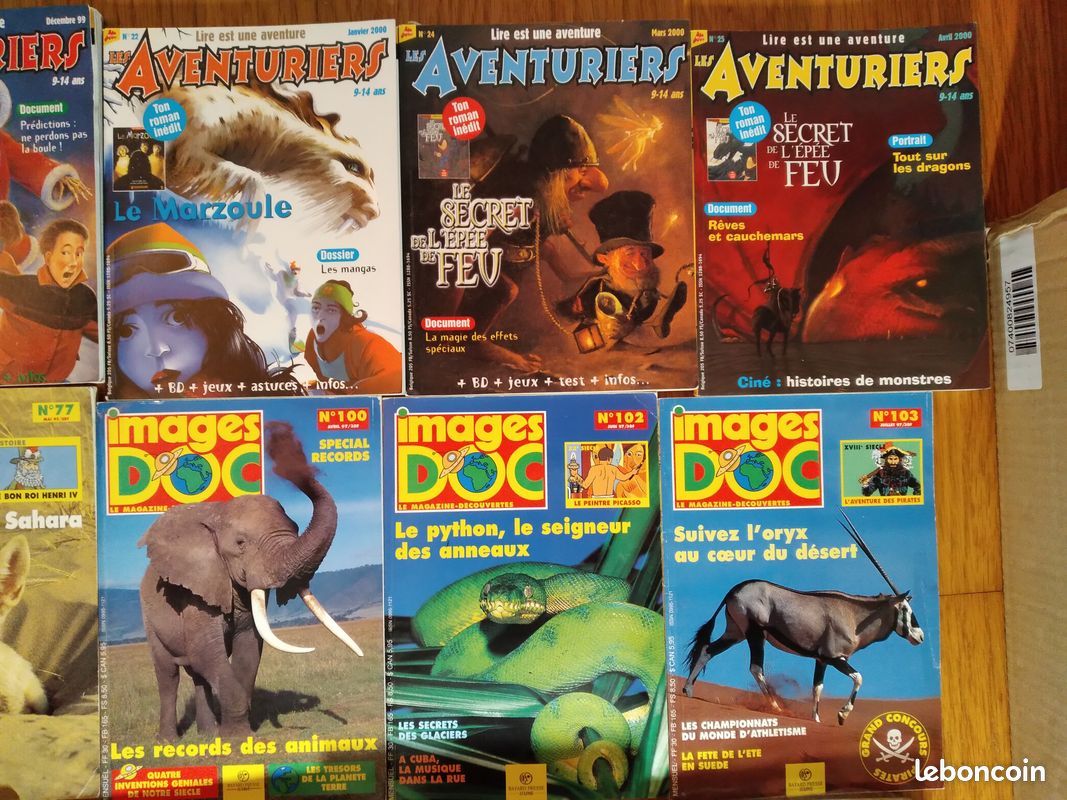 Gros lot 17 livres et magazines aventure sciences Jules Verne Bradbury Images Doc Aventuriers (image 5)