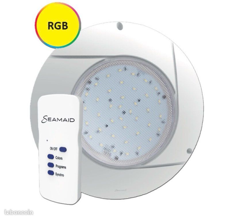 Projecteur BWT LED plat RGB piscines liner et coque (image 1)