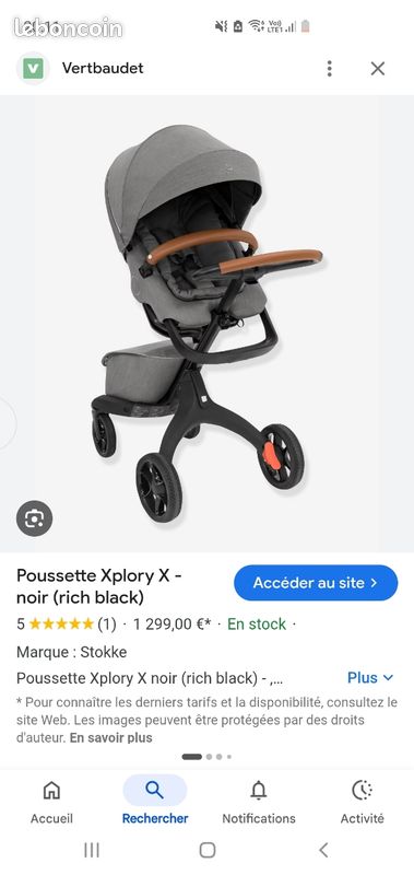 Poussette STOKKE XPLORY grise excellent etat (image 11)