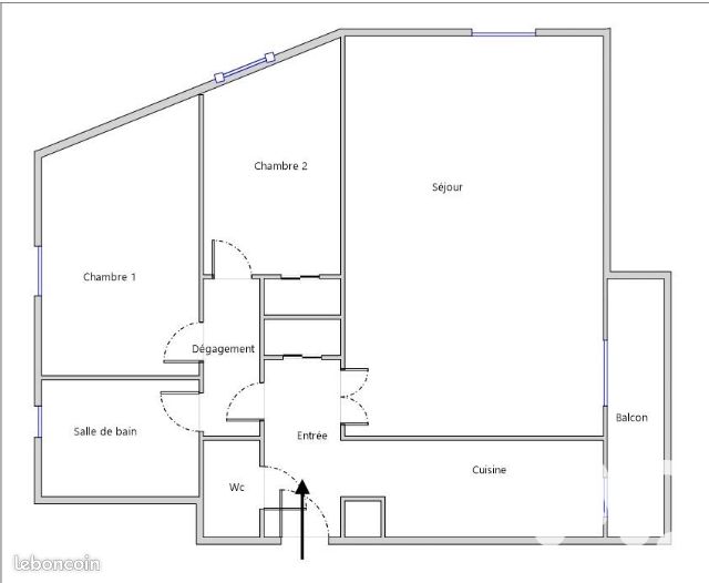 Appartement a louer taverny - 3 pièce(s) - 66 m2 - Surfyn