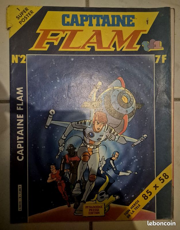 Catalogue Professionnel Popy – Capitaine Flam, Gamme 1981, Captain Future, Original