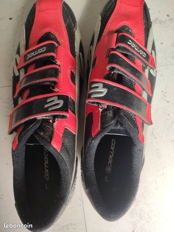 Chaussures Cyclisme Vintage Soubirac - France - Taille 40 - Cuir Noir - NEUVES