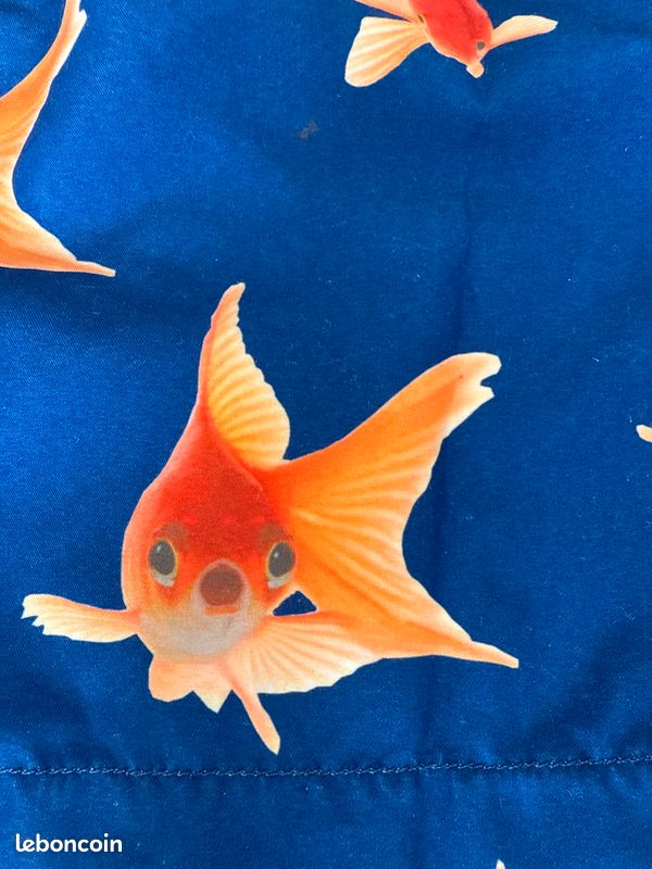 Short Bébé Gymboree Sea Splash - Taille 3-6 Mois - Imprimé Pois & Poissons - Neuf Avec étiquettes