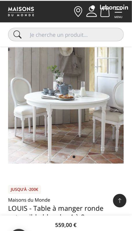 Table à manger ronde Maisons du Monde (image 3)