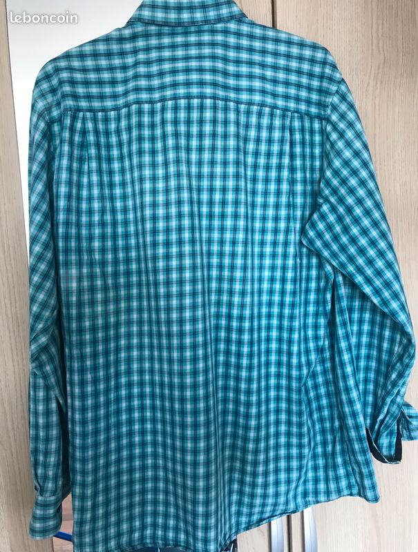 Chemise à carreaux bleus Tbs XXL (image 2)