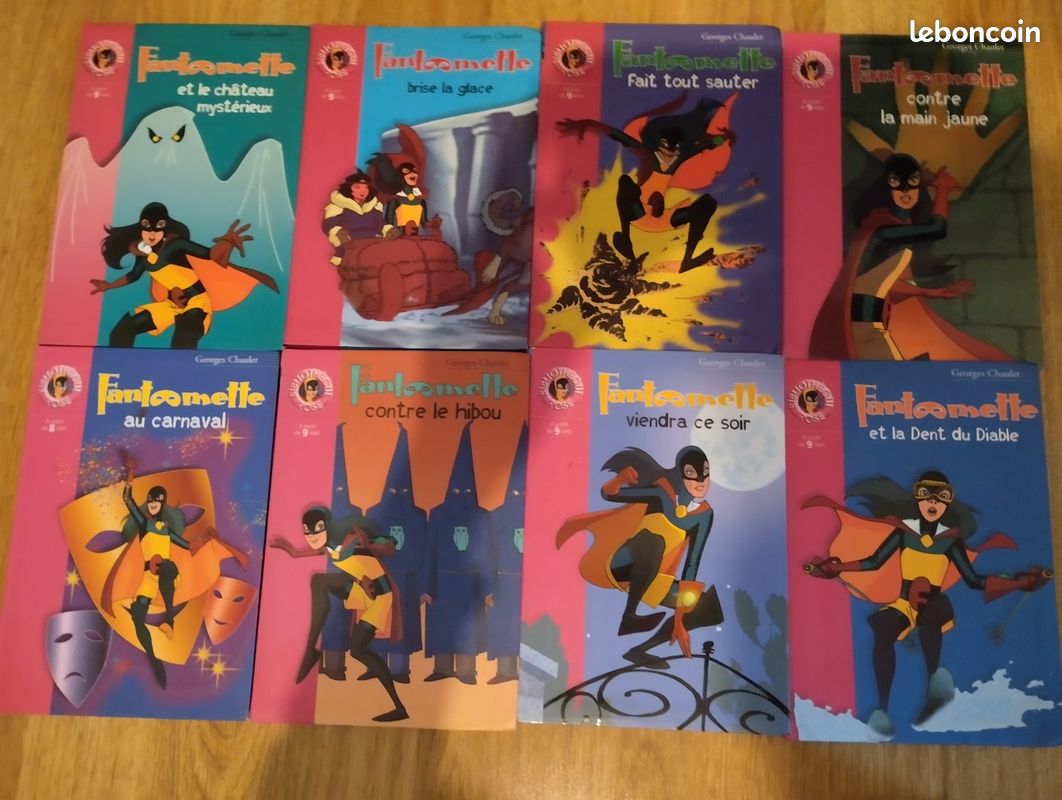 8 tomes Fantômette - Georges Chaulet (image 1)