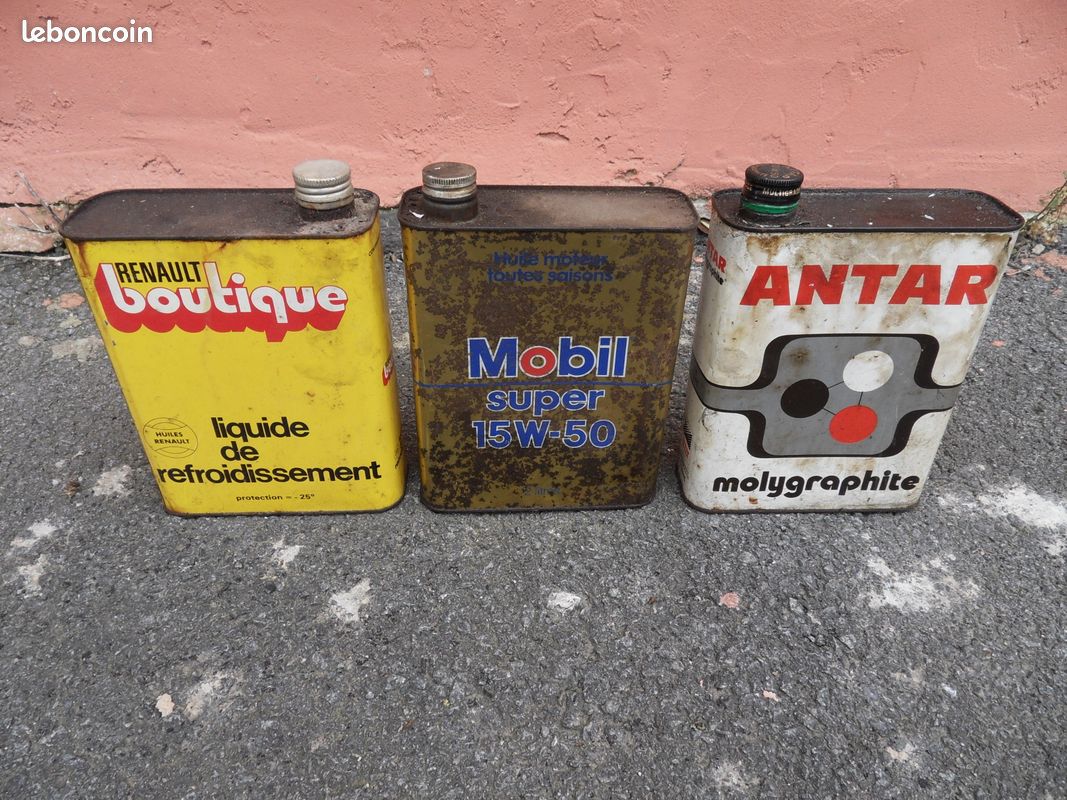 Bidons d'huile ancien (image 1)