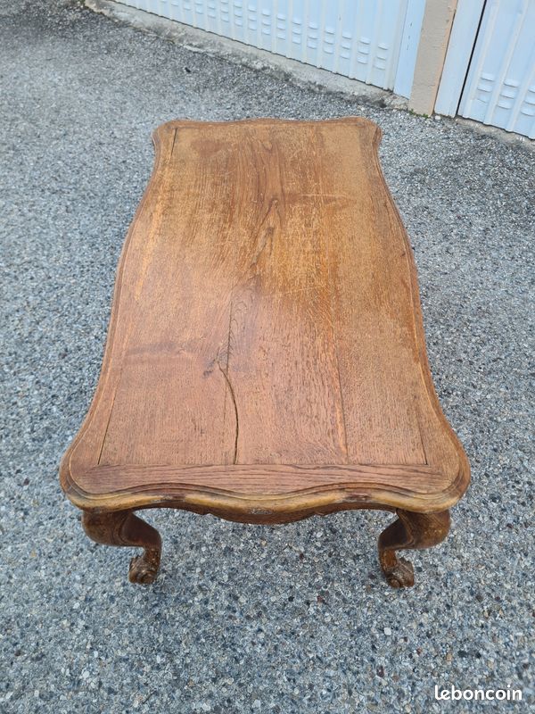 Table basse bois massif (image 1)