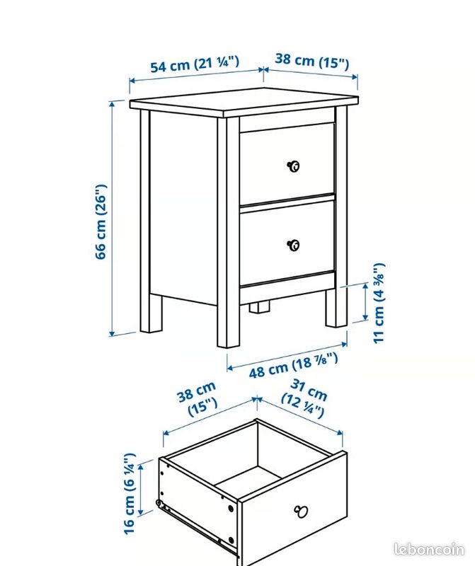 2 Tables chevet (image 6)