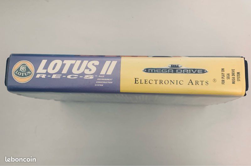 Jeu Lotus II RECS Sega Mega Drive - État Correct, Jouable, Boîtier Potentiellement Abîmé