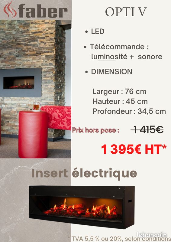 Insert électrique OPTI-V (image 1)