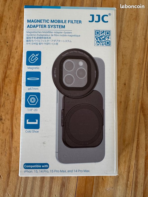 JJC - Adaptateur De Filtre D'objectif Magnétique Pour Téléphone, 67mm