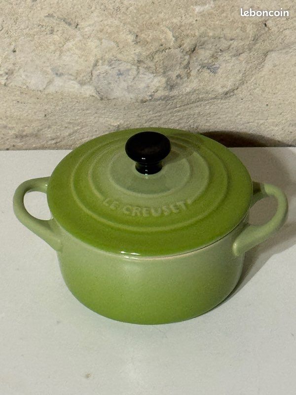 Vintage Cocotte Casserole En Fonte Le Creuset 22 Vert Anis