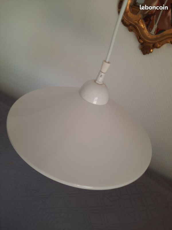 Abat jour plafond metal blanc (image 1)