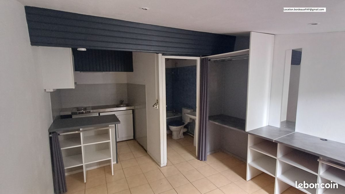 Appartement 1 pièce 17 m² · à Bordeaux · 16,5 m² · 520 €/mois