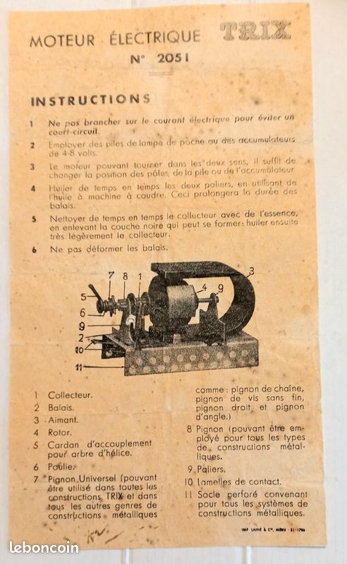 ANCIEN MOTEUR ÉLECTRIQUE de gramophone Phonographe EUR 49,00 - FR