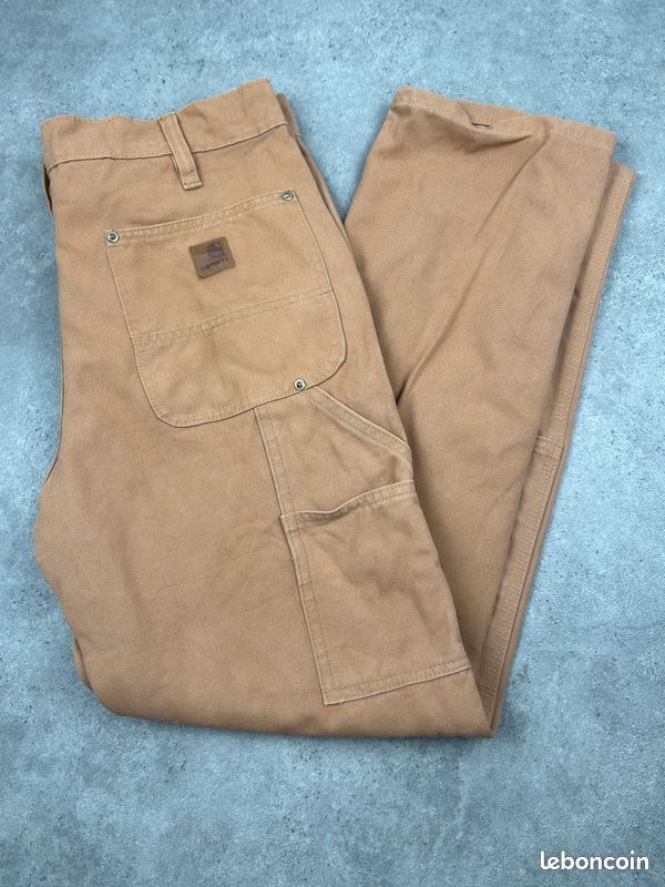Carhartt pantalon marron 34x30 workwear homme relaxed fit (474) (image 3)