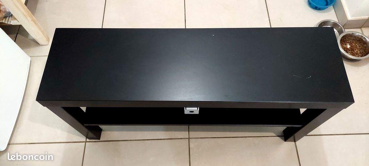 Meuble TV en bois noir (image 7)