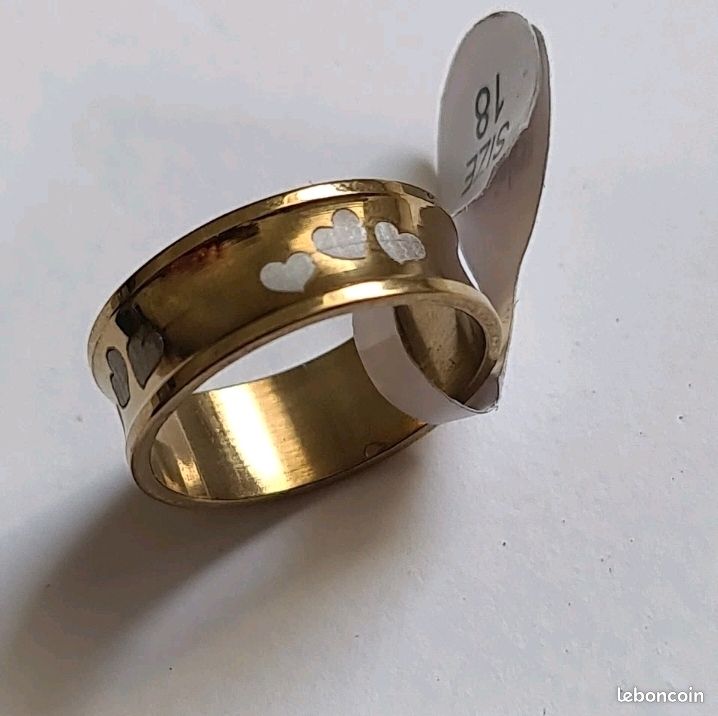 Bague Large Anneau Argenté 18mm Acier Inoxydable - Unisexe - Simple Et Minimaliste - Neuf Sans Boîte