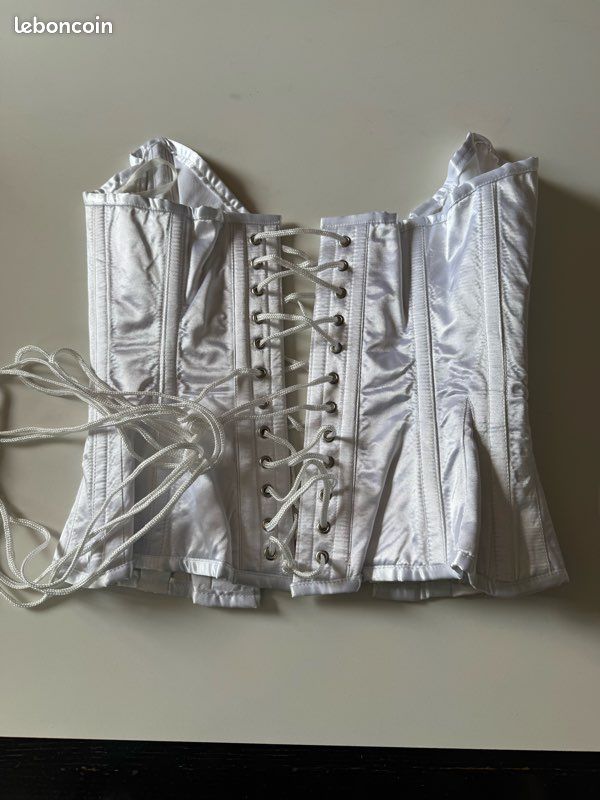 Corset gris dark gothique steampunk (image 4)