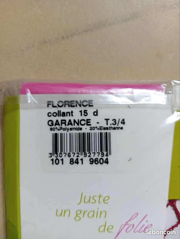 Collant Phildar neuf fantaisie rouge (image 3)