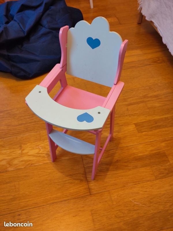 Jouet Chaise haute en bois (image 1)