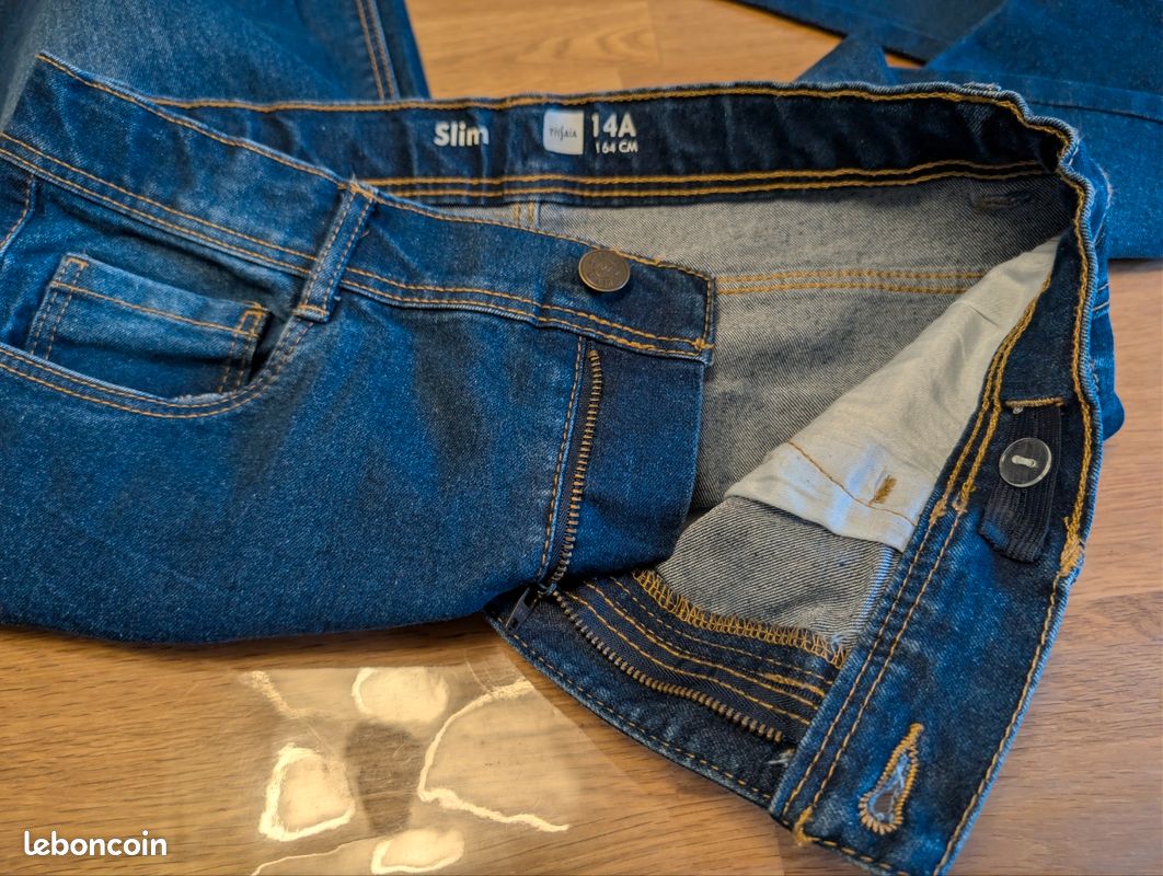 Pantalon De Ville Garçon Lands' End – Taille 14 US – Bleu Marine – Neuf Sans étiquette