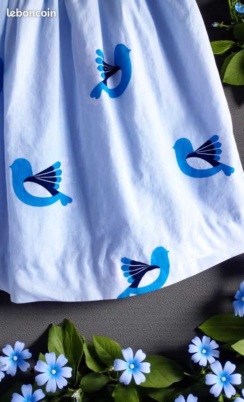 Jacadi - ensemble 3p bébé fille - robe, culotte & gilet motif tourterelles 6m (image 9)