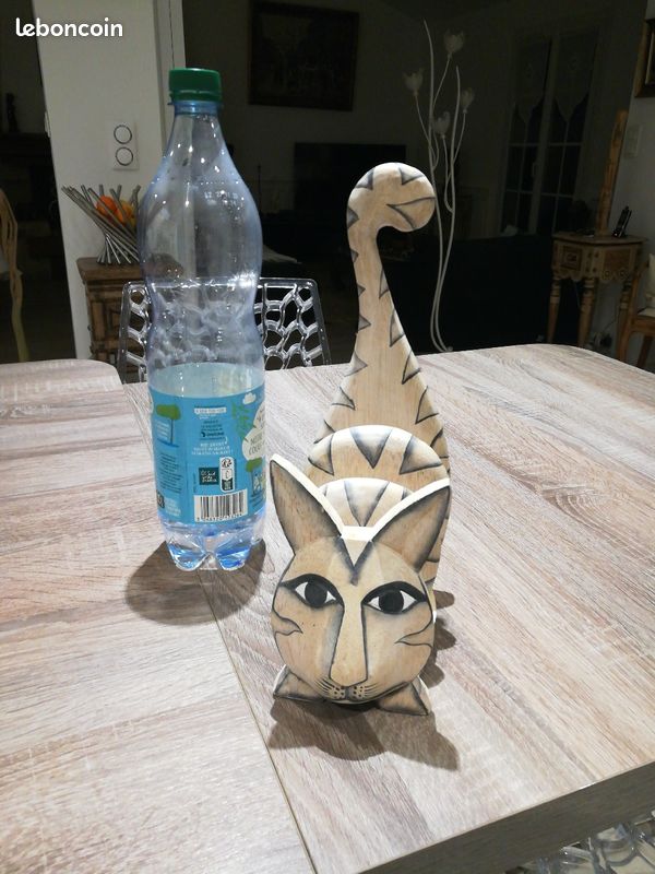 Chat porte courrier en bois (image 4)