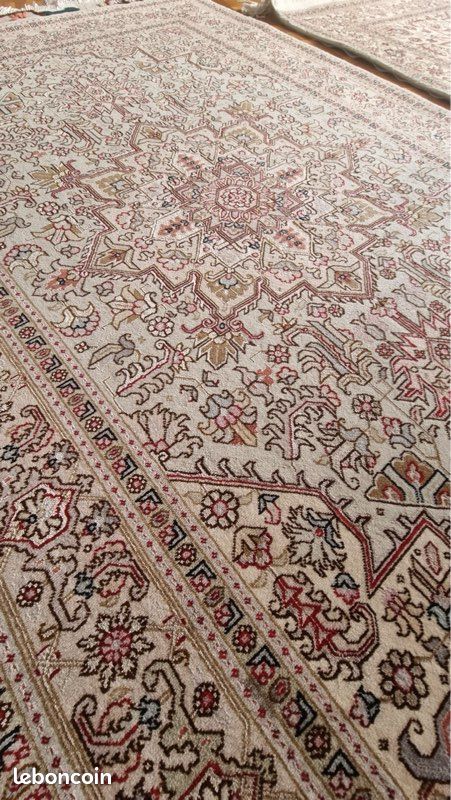Grand Tapis Persan Täbriz Classique - 342x258 Cm - Laine Nouée Main - KL 3928