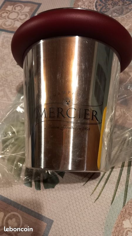Seau à Champagne Ancien Mercier - Aluminium - Argenté - Vintage