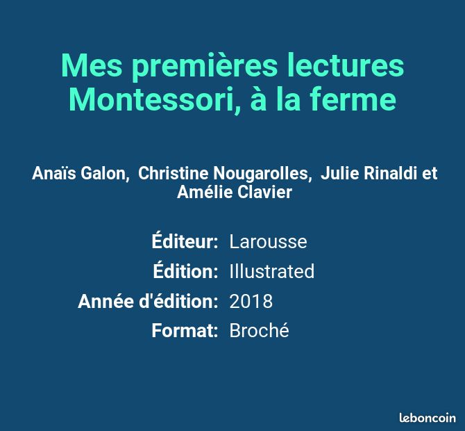 Mes premières lectures Montessori, à la ferme - Anaïs Galon, Christine Nougarolles, Julie R... (image 2)