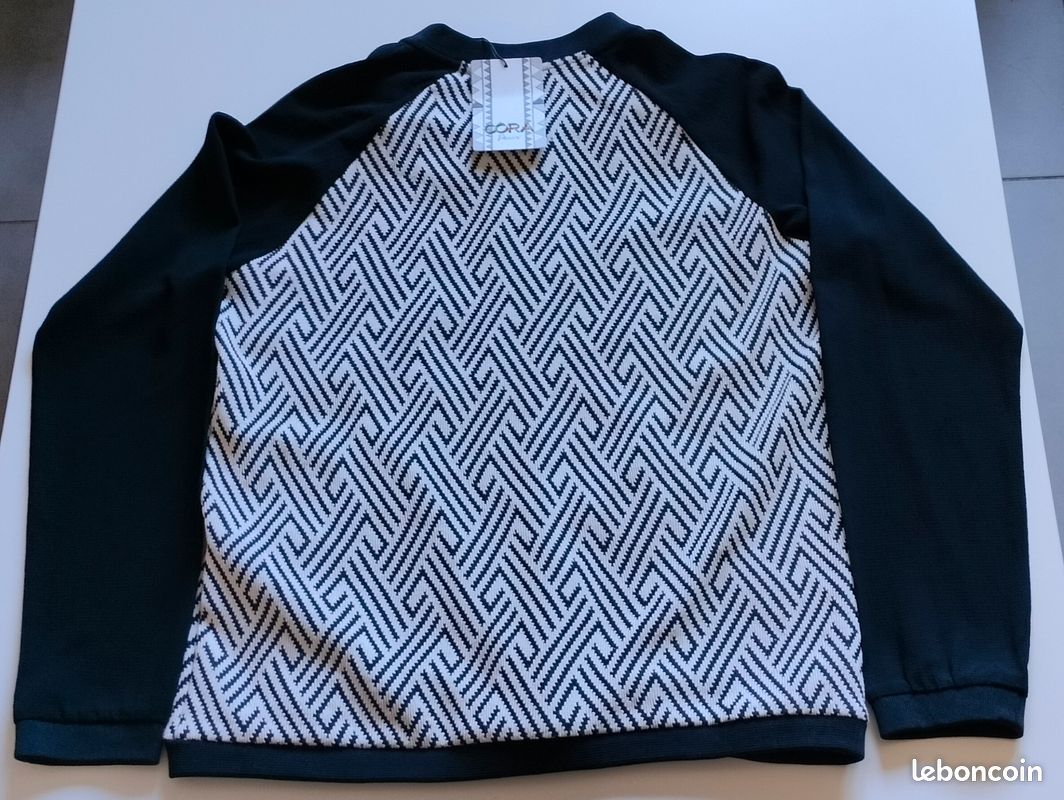 Veste Souple Cache Cache Femme - Noir/gris - Taille Unique - Neuve Avec étiquettes