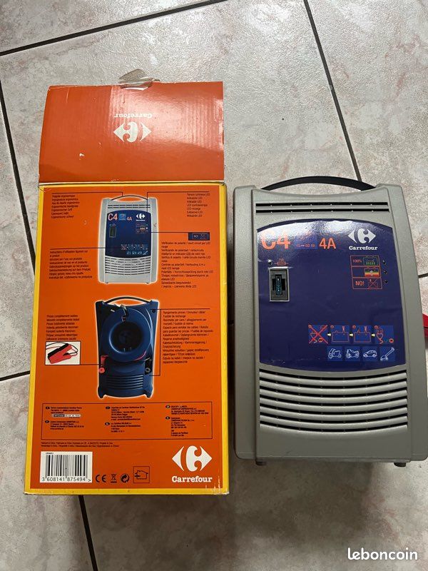 Chargeur batterie 12V 4A – voiture moto scooter