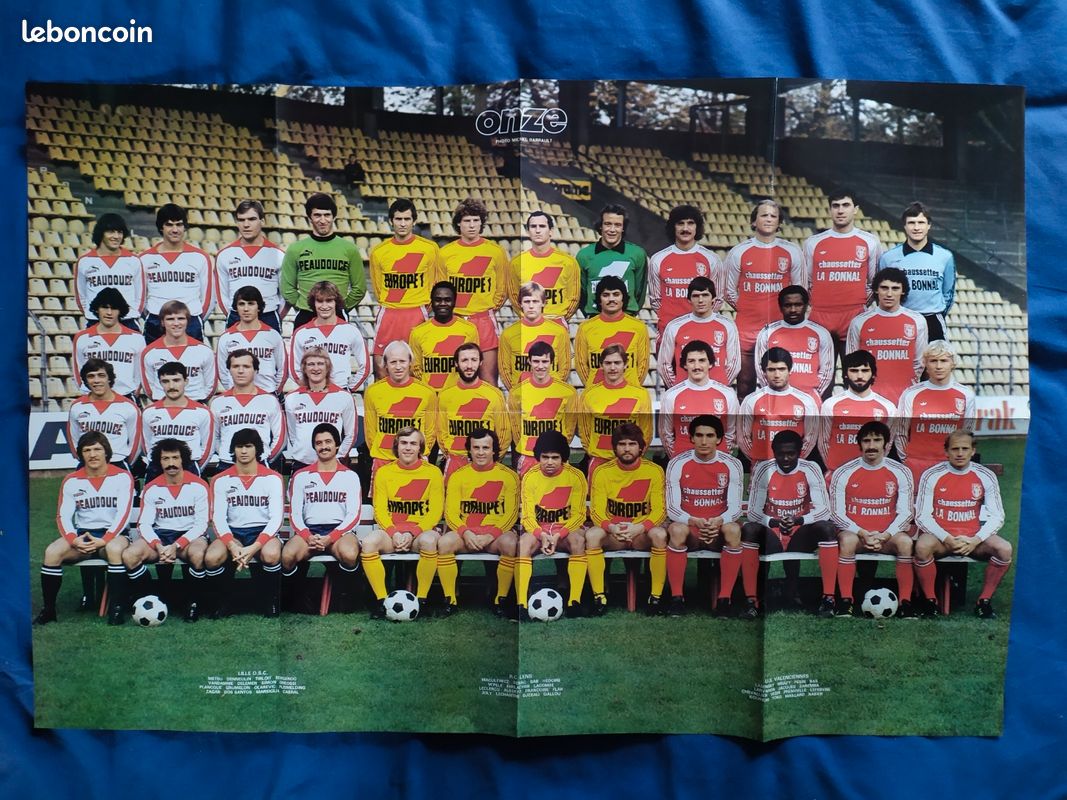 Fanion Rare ASSE – AS Saint-Etienne Vs Aris Salonique – Coupe D’Europe 1979-1980