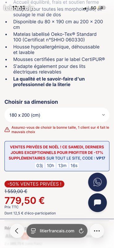 Matela litier français (image 2)