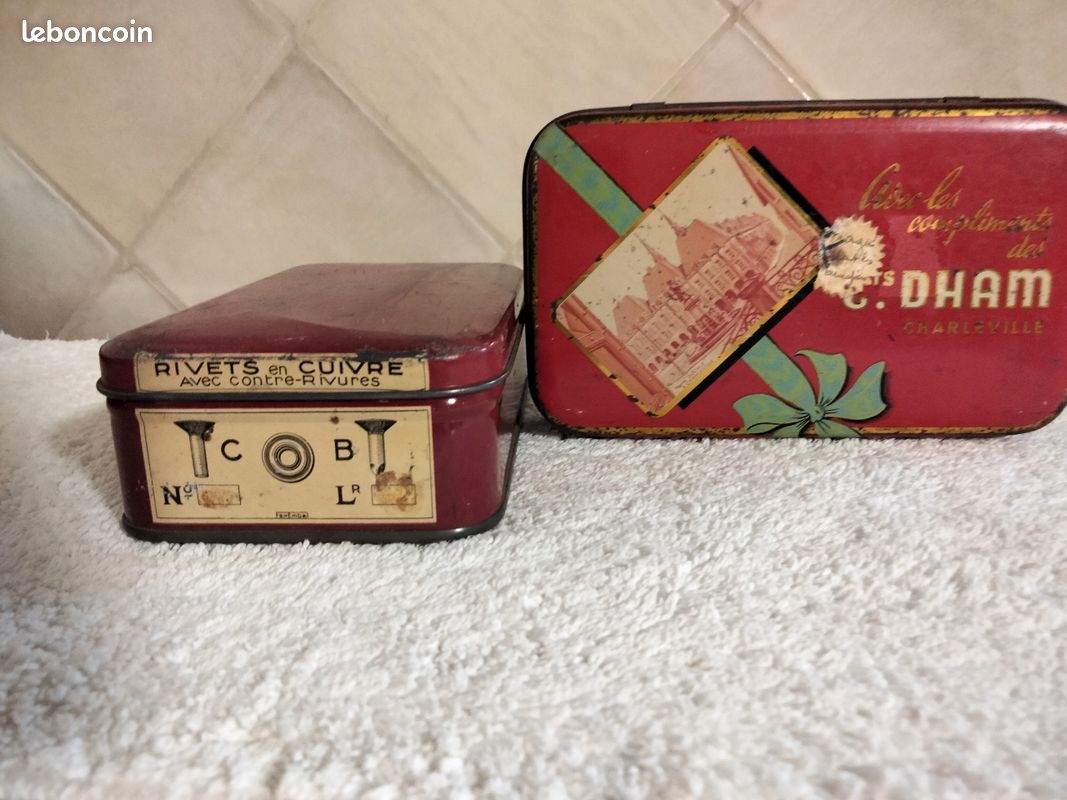 2 boîtes en fer de collection (image 1)