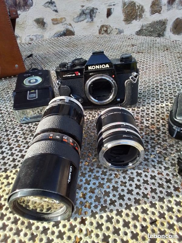 Lot D'accessoires Vintage Pour Objectif Zoom Konica Autoreflex TC - Compatible Vivitar, Occasion En Bon état
