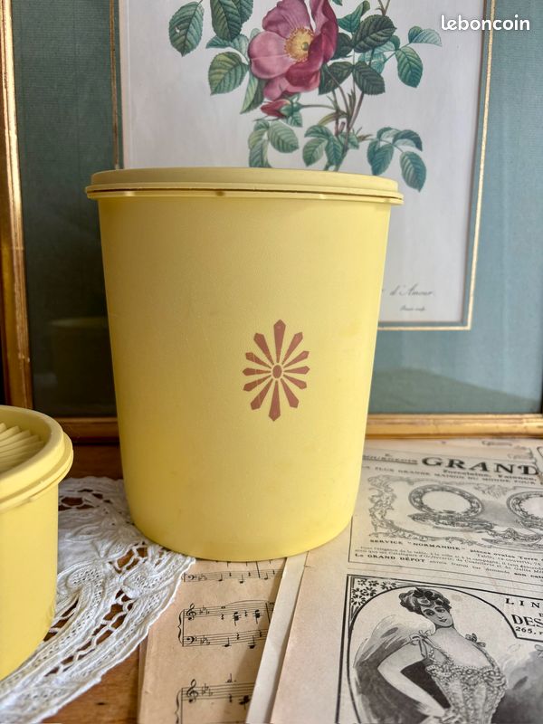 Lot De 4 Boîtes Tupperware Vintage – Très Bon état, Capacités Variées