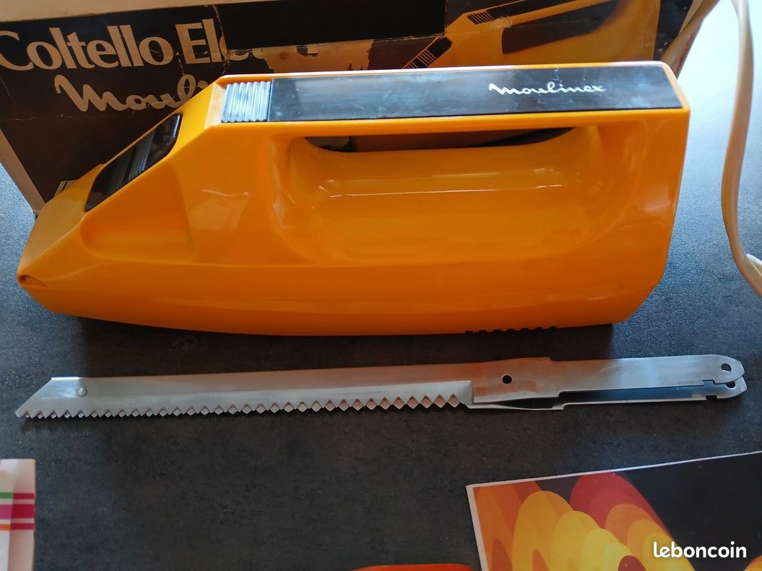 Couteau électrique Moulinex vintage orange (image 2)