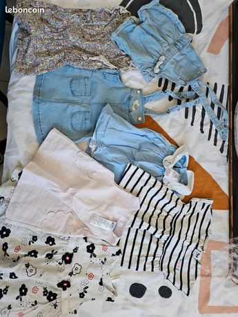 Short Jacadi Pour Garçon Ou Fille 12 Mois - Blanc, Brodé, Stature 74 Cm