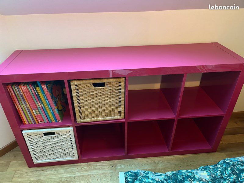 Meuble étagère laqué rose IKEA (image 5)