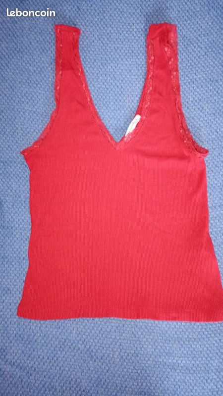 Débardeur femme Zara rouge Vêtements